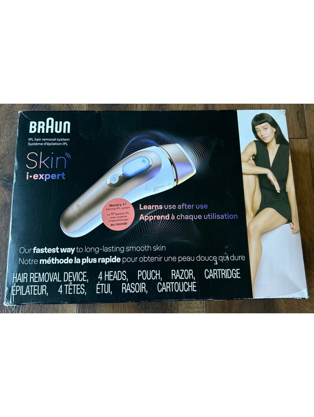 Braun Smart IPL i·Expert Pro 7 Laser Hair Removal 4 Heads PL7387 Mint Condition